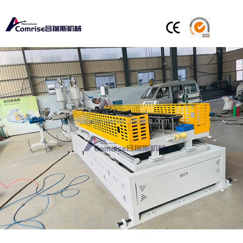 Línea de producción de extrusión de tuberías corrugadas de doble pared